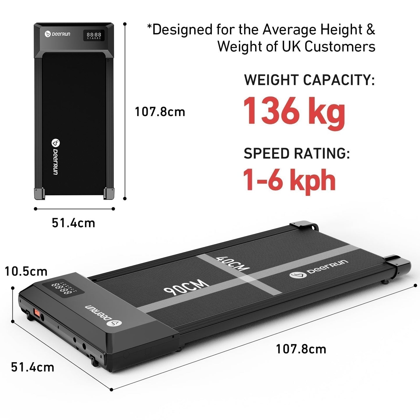 Elite Foldable Fitness Treadmill